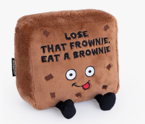 "Lose That Frownie" Plush Brownie