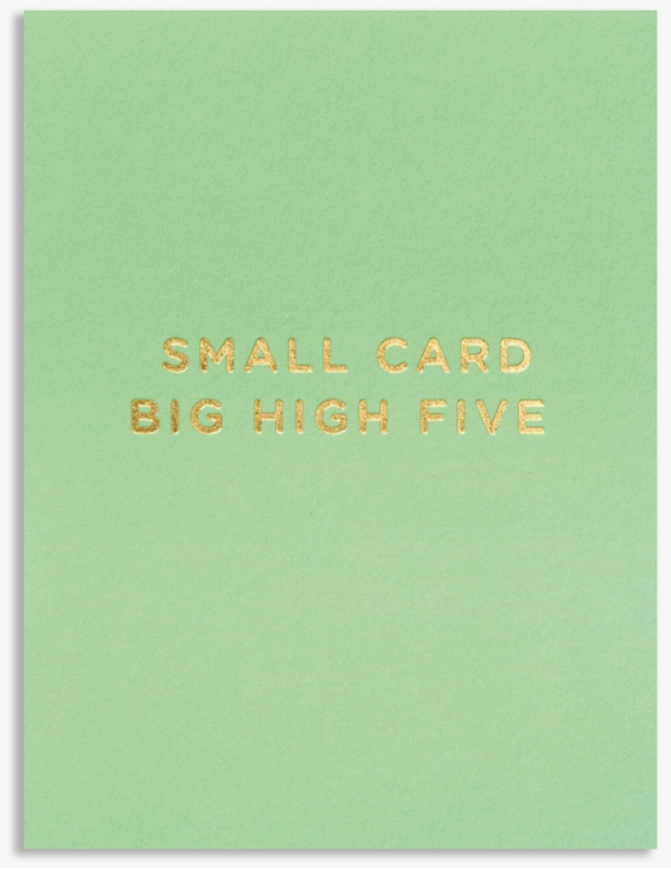 Small Card Big High Five - Lagom Congratulations Card