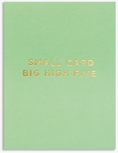 Small Card Big High Five - Lagom Congratulations Card
