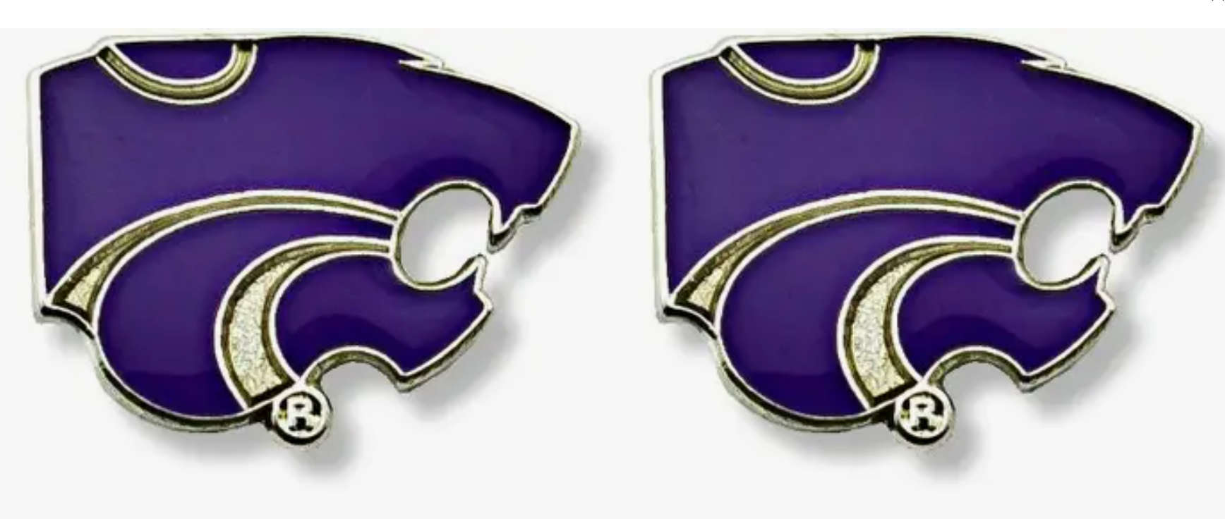 Wildcats Logo Post Earrings