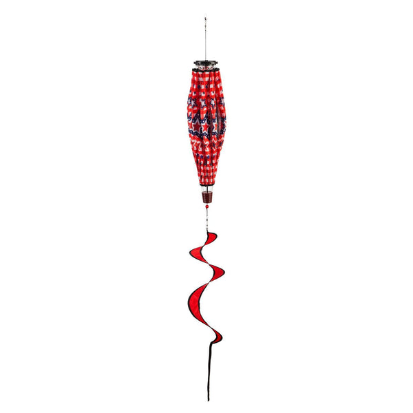 Patriotic Stars and Checks Solar Balloon Spinner
