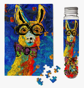 Lively Louis Llama MicroPuzzle Mini Jigsaw Puzzle