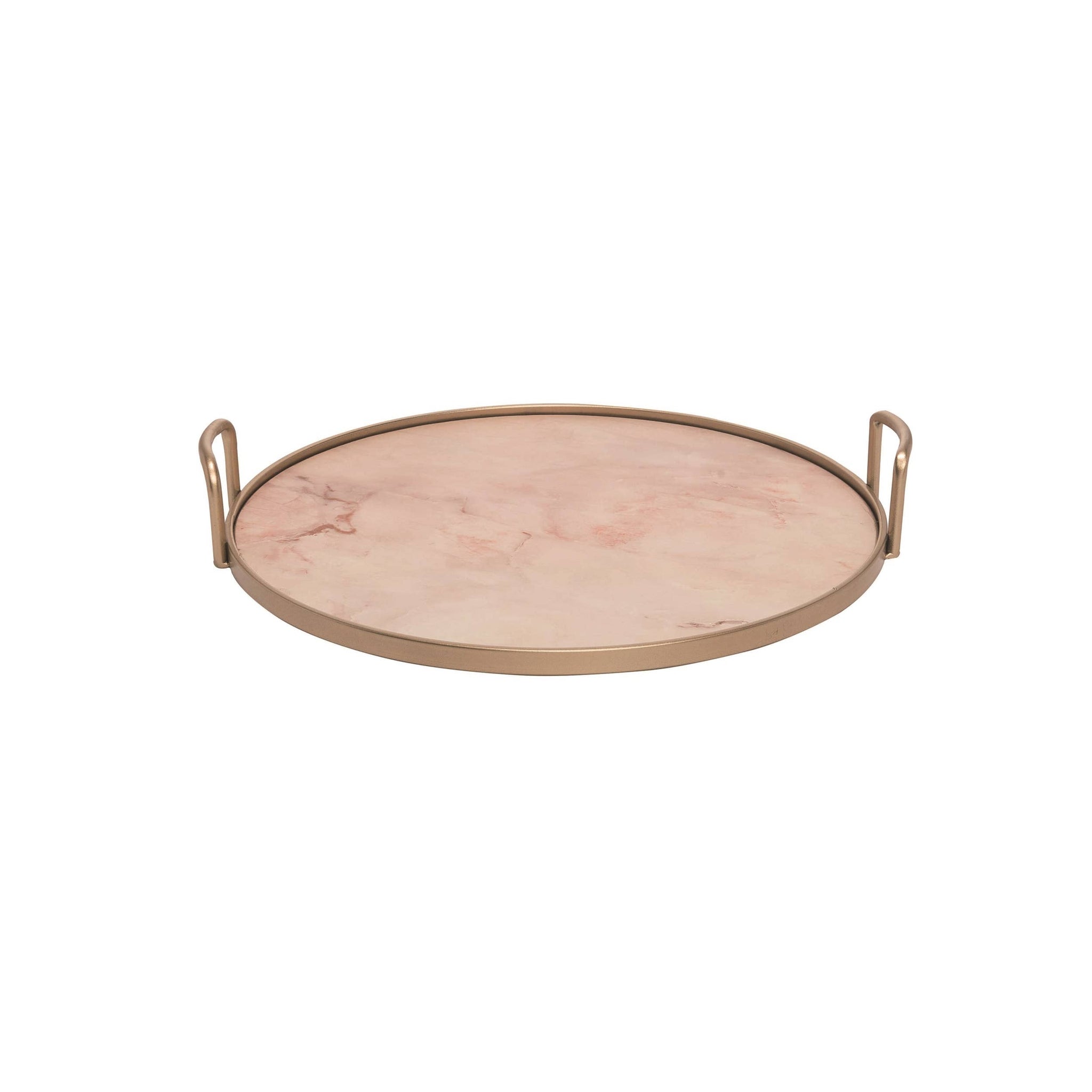 Gold Serving Tray with Handles