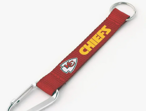 NFL Kansas City Chiefs Carabiner Lanyard Keychain