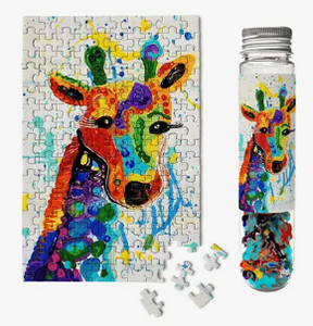 Rainbow Giraffe MicroPuzzle Mini Jigsaw Puzzle