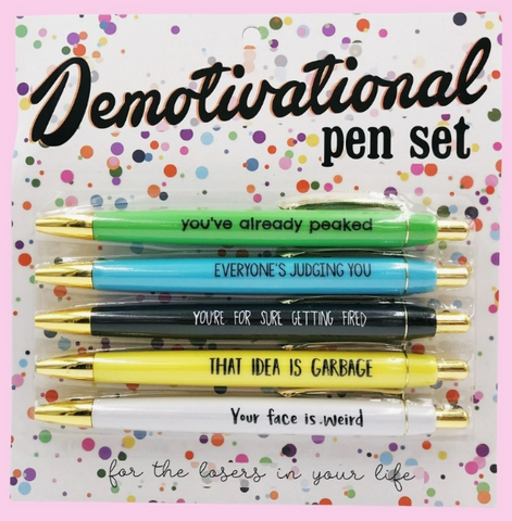 Demotivational Pen Set