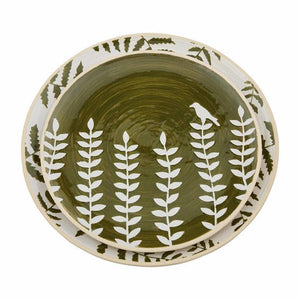 Green Leaf Platter Set