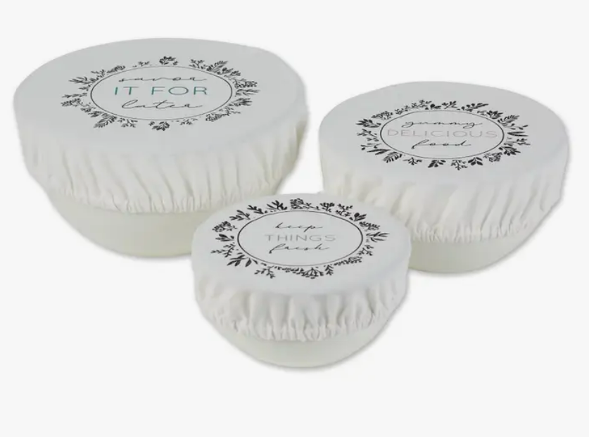 Fresh Kept Reusable Dish Covers Set Of 3