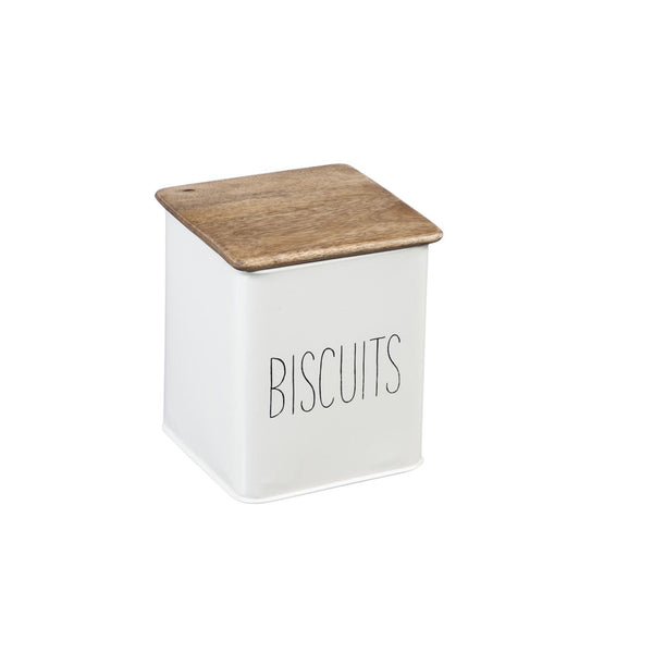 Kitchen Canisters with Wooden Top Set
