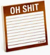 Oh Shit Metallic Note