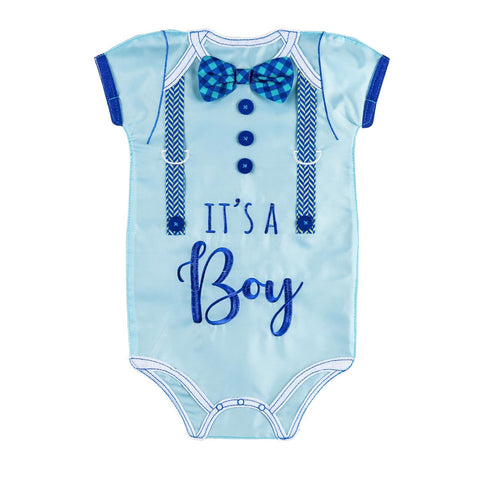 It's a Boy Tie and Suspenders Garden Flag