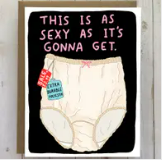 Granny Panties - funny Valentine's Day Card, love Card