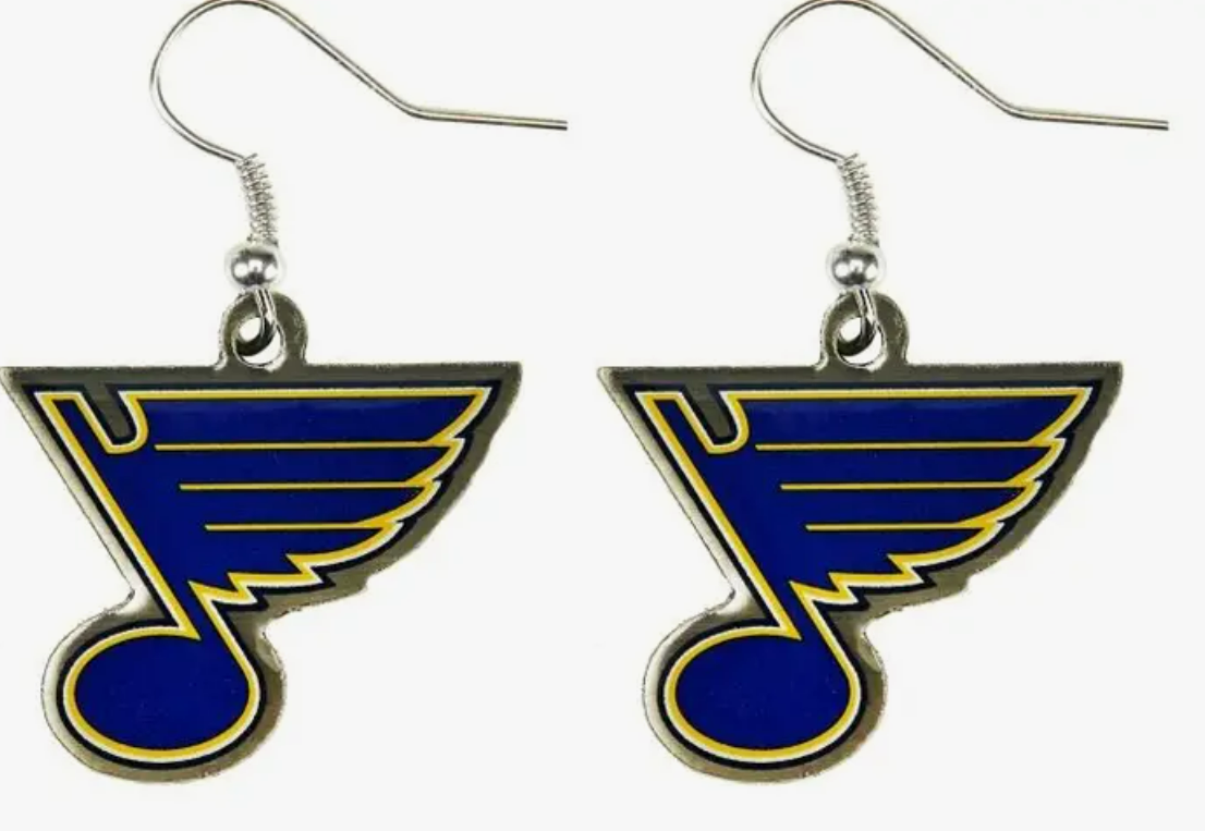 St. Louis Blues Logo Dangle Earrings
